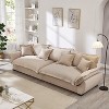 KTMBDW 126in Velvet Couch, Sofas for Living Room, Comfy Couches, 24in Deep Seats, Oversized Loveseat Sofa, 4 Seater Couch for Bedroom - 3 of 4