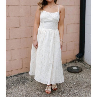 Women's Floral Lace Midi Dress - STORIA