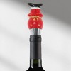 Unique Bargains Santa Claus Bottle Stopper Zinc Alloy Resin Silicone Red White Black Silver Tone 1 Pc - 2 of 3
