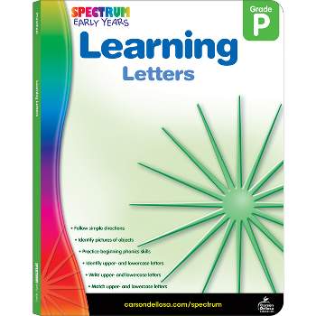Learning Letters, Grade Pk - (Early Years) by  Spectrum (Paperback)