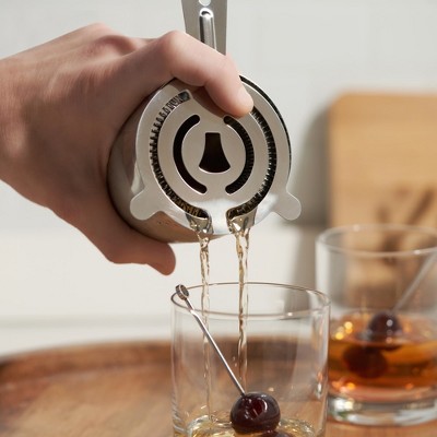 True Stainless Steel Hawthorne Cocktail Strainer for Bartending