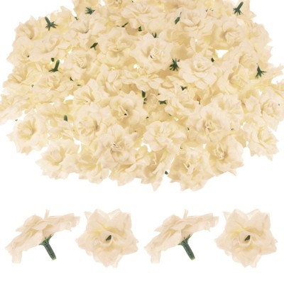Unique Bargains Silk Rose Artificial Flower Heads Bouquet Decor