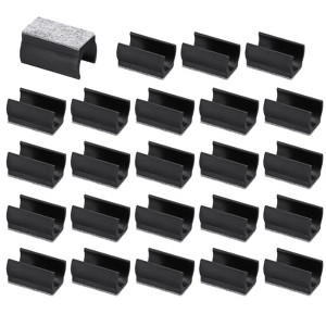 Unique Bargains No Noise Rectangle Furniture Chair Leg Cover with Felt Pad 24 Pcs - 1 of 4