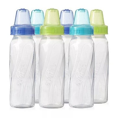 Evenflo Feeding Classic Clear Plastic Baby Bottles - 8oz