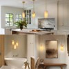 CityFurn 1-Light Kitchen Island Cylinder Pendant Lights with Alabaster Shade - 4 of 4