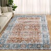 Washable Vintage Style Area Rug, Classic Decorative Non-Slip Foldable Carpet for Entryway, Bedroom - 2 of 4