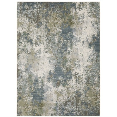 Oriental Weavers Caravan 5090E Blue/ Green Indoor Area Rug - 6'7" x 9'6"