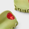Acrylic Olives Claw Hair Clip Set 2pc - Universal Thread™ Green - 2 of 2