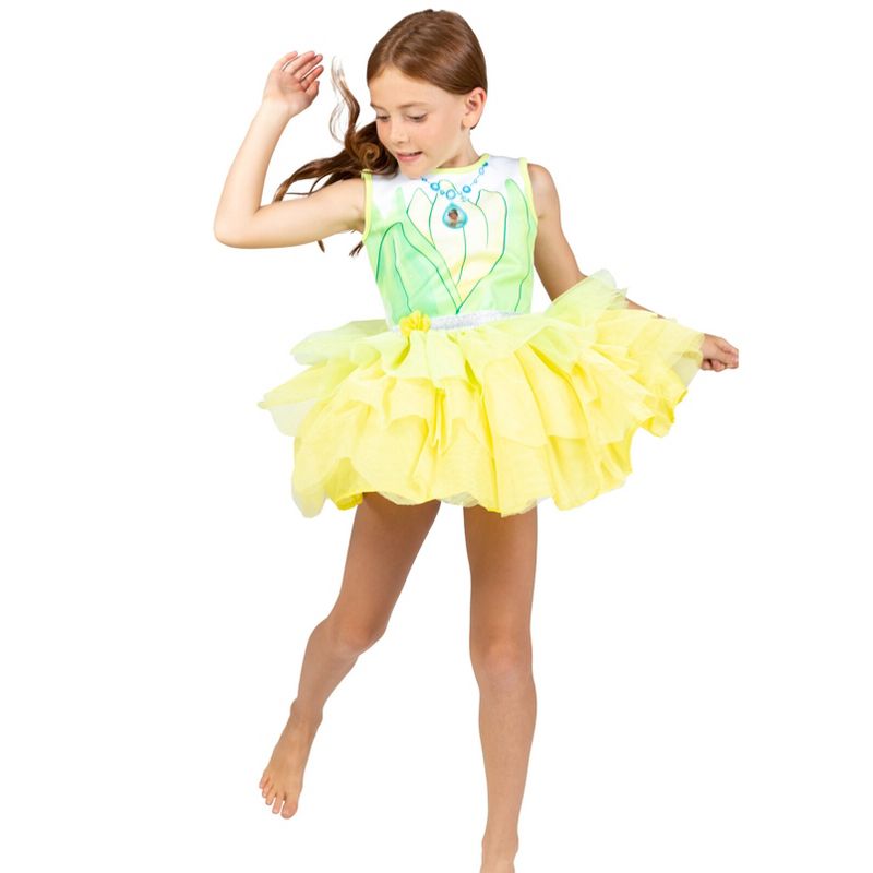 Disney Princess Tiana Tulle Costume Sleeveless Dress Green , 2 of 8
