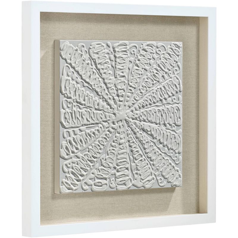 Dahlia Studios White Out 23 3/4" Square Framed Wall Art Set of 2, 5 of 12