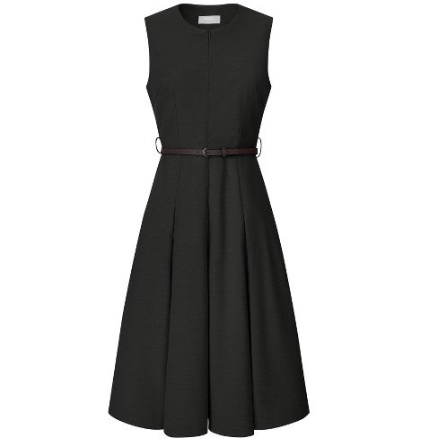 Calvin Klein Women's Belted Dress  Work dresses for women, Fit and flare  dress, Fashion