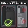 Vena For Apple iPhone 17 Pro Max Case Magsafe, Magnetic Shockproof Translucent Back Slim Protective Phone Case, Light Pink - 2 of 4