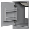30" Bathroom Vanity with Ceramic Sink and One-Door Shelf, Water-Resistant Wood One Cabinet Vanities w/ 3 Drawers & Soft Close Door - 4 of 4