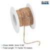 Unique Bargains Bags Clothing Decoration Crystal Rhinestone Sew on Close Claw Chain Trim - 2 of 4