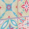 Unique Bargains PVC Tile Stickers 5.91"x5.91" Green Pink 24 Pcs - 2 of 4