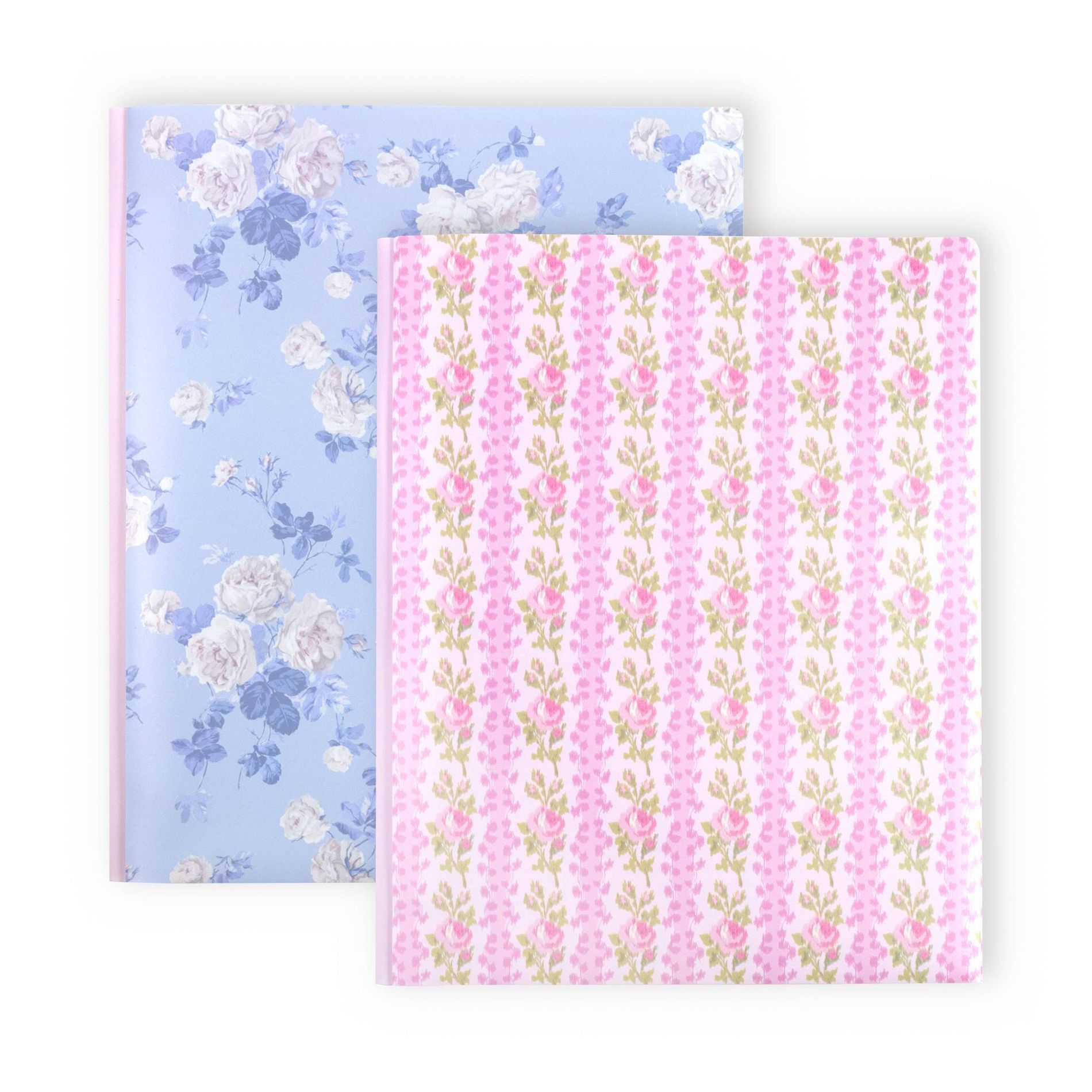 LoveShackFancy x Target - Yoobi Everblooming Rosettes, Blooming Heirloom2pk Poly Prong Folders