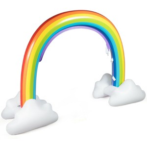 Costway Inflatable Rainbow Yard Summer Sprinkler Toy,7.5 Feet Long,Eco-Friendly PVC Kids Water Toys - 1 of 4