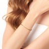 14K Gold Paperclip Chain Bracelet, Dainty Stackable Jewelry Adjustable 6.5-9 Inch for Men and Women - 4 of 4