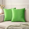Unique Bargains Velvet Modern Solid Couch Sofa Home Decorative Pillow Covers 2 Pcs - 2 of 4