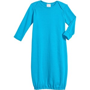 City Threads USA-Made Organic Cotton Super-Soft Baby Rib Gown - 1 of 4