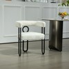 LOVMOR House Hold Contemporary Designed Chenille Fabric Upholstered Accent/Dining Chair/Kitchen Armchair for Living Room set of 2 - 2 of 4