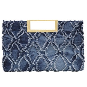 Narwey Clutch Purses for Women Formal Casual Large Handbag Purse with  Handle for Prom Cocktail Wedding (Dark Denim Blue) : Target