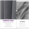 PURPLE LEAF Cantilever Patio Umbrella Outdoor Offset Umbrella with 3 Years Fade Resistance Recycled Fabric With Base - 3 of 4