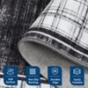 COZONY Modern Plaid Washable Low Pile Non Slip Geometric Area Rug for Living Room Bedroom Dining Room Home Office - 4 of 4