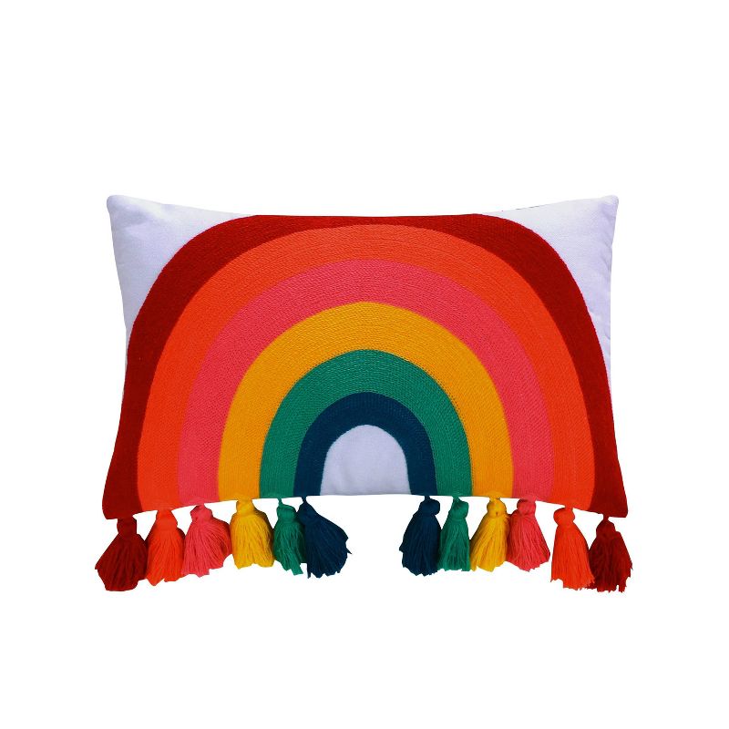 Monique Rainbow Tassel Kids&#39; Pillow - Homthreads, 1 of 6