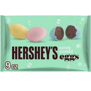 HERSHEY'S Candy Coated Milk Chocolate Eggs Easter Candy - 9oz - 1 of 4