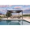 PURPLE LEAF Outdoor Louvered Pergola Sun Shade Outside Canopy with Aluminum Roof for Pool Hot Tub Backyard Garden Pavilion Patio Hardtop Gazebo - 2 of 4
