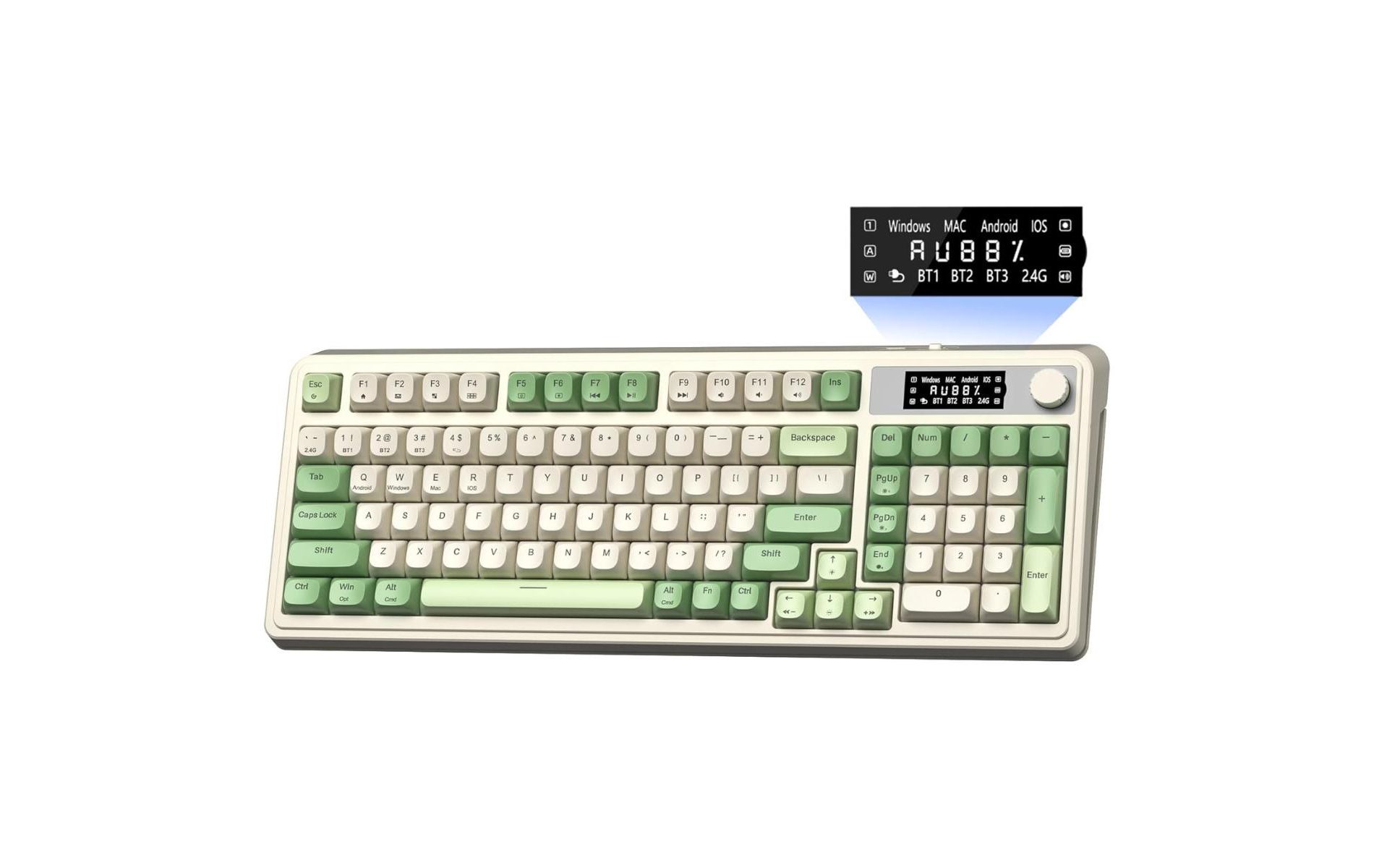 AULA S99 Pro Tri-Mode Wireless Gaming Keyboard, RGB, Smart Screen & Knob