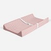 Bacati - Olivia Coral Triangles Quilted Muslin Changing Pad Cover - 2 of 4
