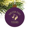 Tarleton State University Texans Wood Christmas Tree Holiday Ornament - 4 of 4