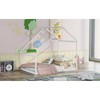Full Size Wooden House Bed with Roof and Sturdy Pine Frame - 2 of 4