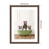 Kate and Laurel Three Bear Cubs in Transitional Bathtub by Amy Peterson Framed Wall Art Print, 20 x 26, Florence Medium Brown - 2 of 4