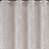 Habitat 100% Polyester Sheila Light Filtering Faux Linen Floral Grommet Curtain Panel 52" x 84" Taupe - 3 of 4