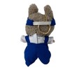 Blue Overalls Outfit with White Shirt and Visor for 17.5 Inch Labubu Dolls - 3 of 4