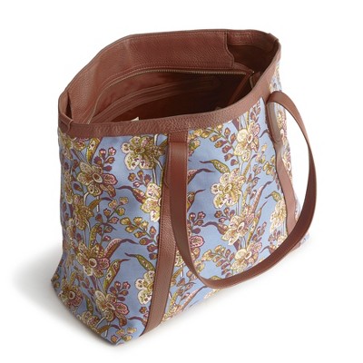 Vera Bradley Women's Oxford Canvas Original Zip Tote Bag Begonia Fields — фото 3