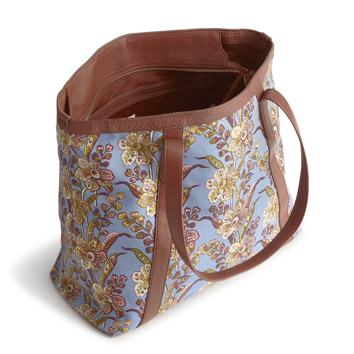 Женская сумка Vera Bradley Oxford Canvas Original Zip Tote Bag Begonia Fields — фото 3