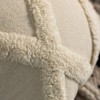 16" Handwoven Cotton Throw Pillow Cover with White on White Tufted Design and Tassel Corners, Insert Included - 4 of 4