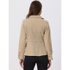 Allegra K Women's Regular Fit Casual Lapel Long Sleeve Denim Pockets Blazer - 4 of 4