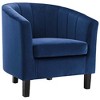 Modway Prospect Channel Tufted Performance Velvet Armchair - Navy - 2 of 4
