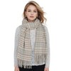 Anna-Kaci Women's Houndstooth Plaid Winter Scarf Soft Fringe Oversized Wrap Shawls - 2 of 4