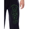 Harry Potter Mens' Death Eaters Dark Mark Sleep Jogger Pajama Pants Black - 2 of 3