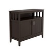 NicBex Sideboard Buffet Cabinet Classic Kitchen Cabinet Coffe Bar Cabinet with 2 Door and Adjustable Shelf for Dining Room, Brown - 2 of 4