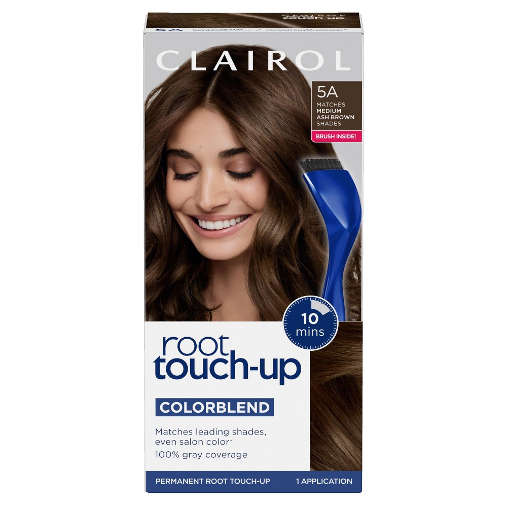 Photos - Hair Dye Clairol Root Touch-Up Permanent Hair Color - 5A Medium Ash Brown - 1 Kit 5