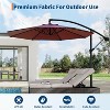 GustoWave 10Ft Offset Hanging Patio Umbrella for Yard, Garden - 2 of 4