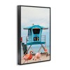 Stupell Industries Beach Shore with Flamingoes Black Framed Giclee Art - 3 of 4