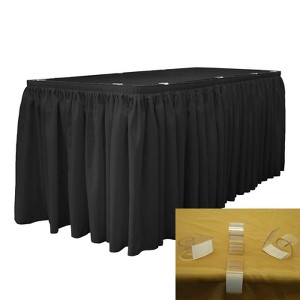 Slickblue Polyester Poplin Table Skirt with L-Clips - 1 of 1